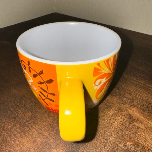 Nestle Abuelita Colorful Brown Bird Red Wings Heart Flowers, Coffee Tea Cup Mug - Picture 6 of 10